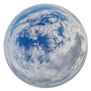 12K clouded skydome HDRi panorama